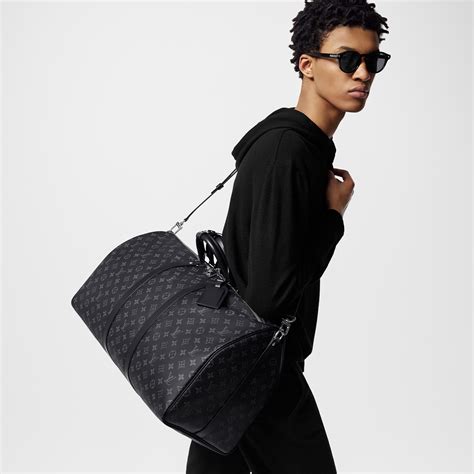 louis vuitton eclipse pochette|Louis Vuitton keepall 55 black.